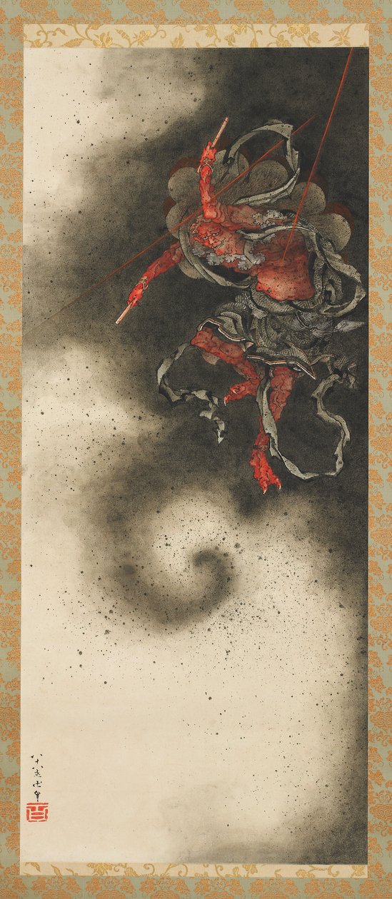 إله الرعد، فترة إيدو بواسطة كاتسوشيكا هوكوساي