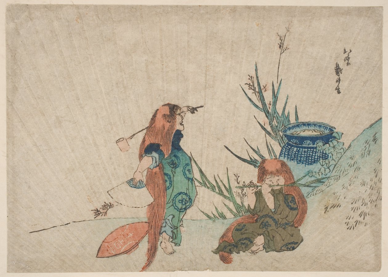 اثنان Shōjō بواسطة كاتسوشيكا هوكوساي