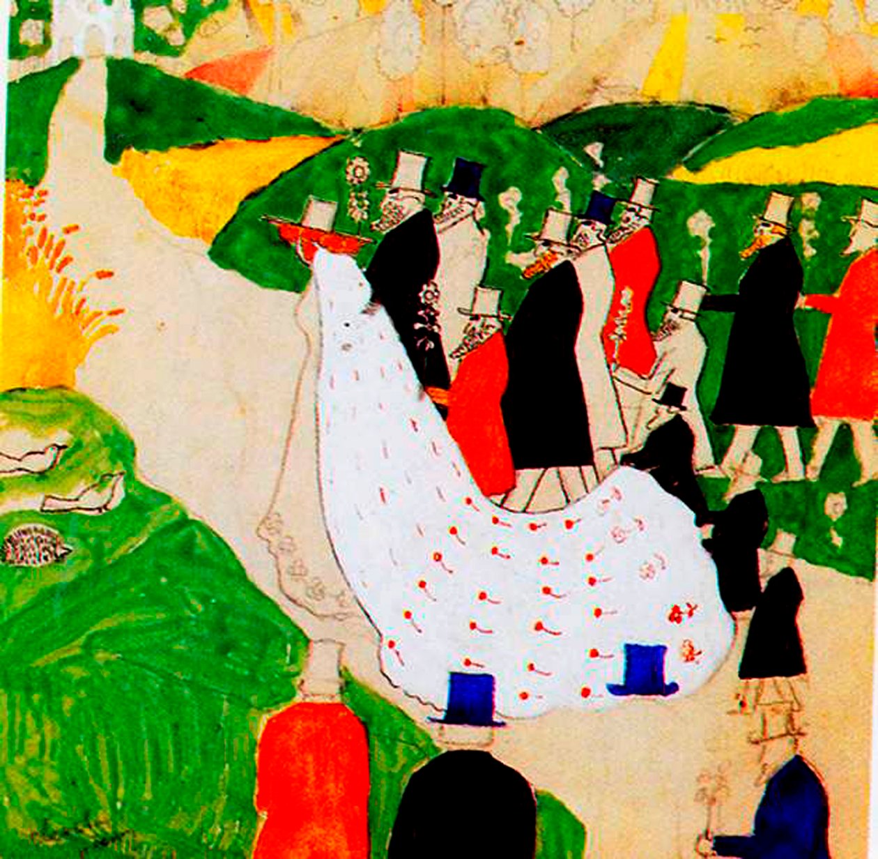 الزفاف ، 1907 بواسطة كازيمير سيفرينوفيتش ماليفيتش