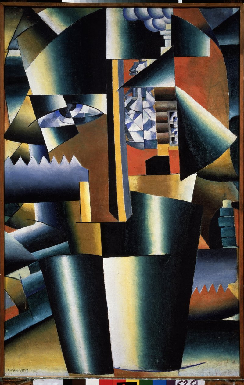 صورة لإيفان كليون (كليون) (إيفان كليون) (1873-1943) (صورة إيفان كلايون) - رسم لكاسيمير سيفرينوفيتش ماليفيتش (ماليفيتش ، ماليفيتش) (1878-1935) ، زيت على قماش بواسطة كازيمير سيفرينوفيتش ماليفيتش