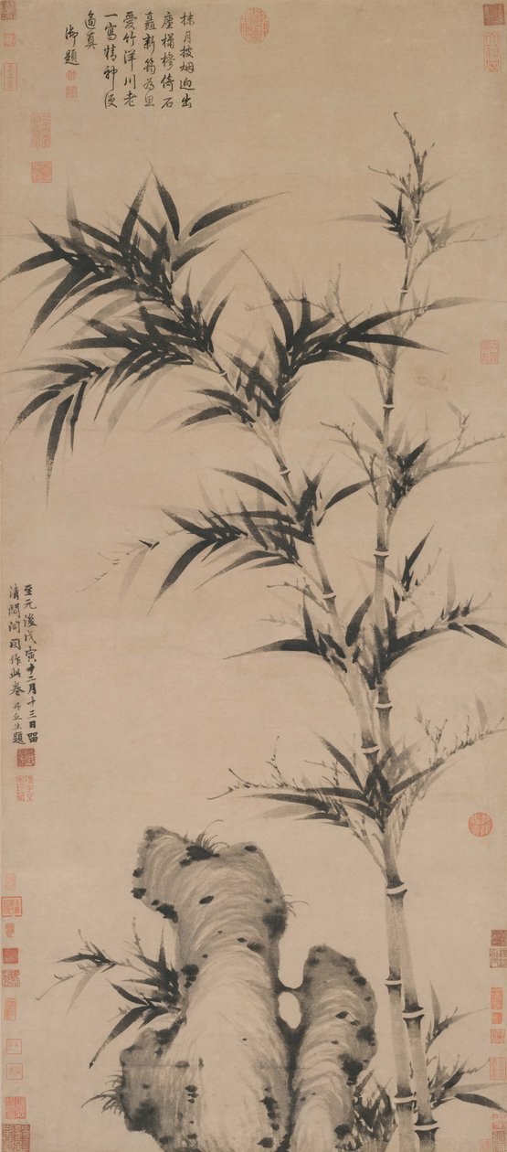 Ke Jiusi ، Bamboo at Qingbige Pavillion بواسطة Ke Jiusi
