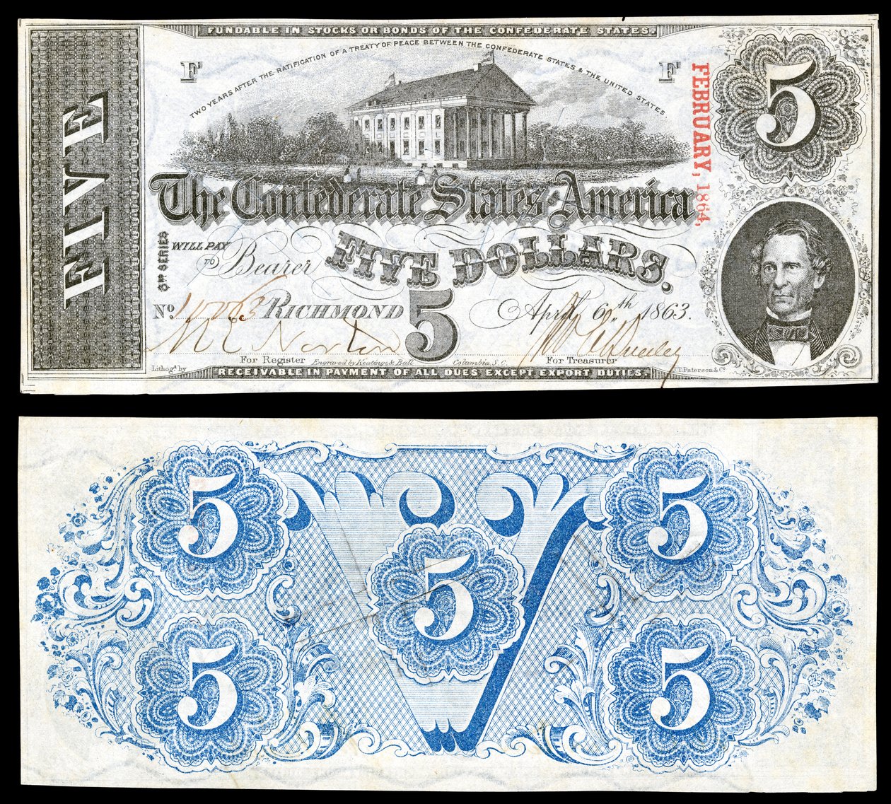 CSA-T60- 5-1863 دولارًا بواسطة كيتينج و بول