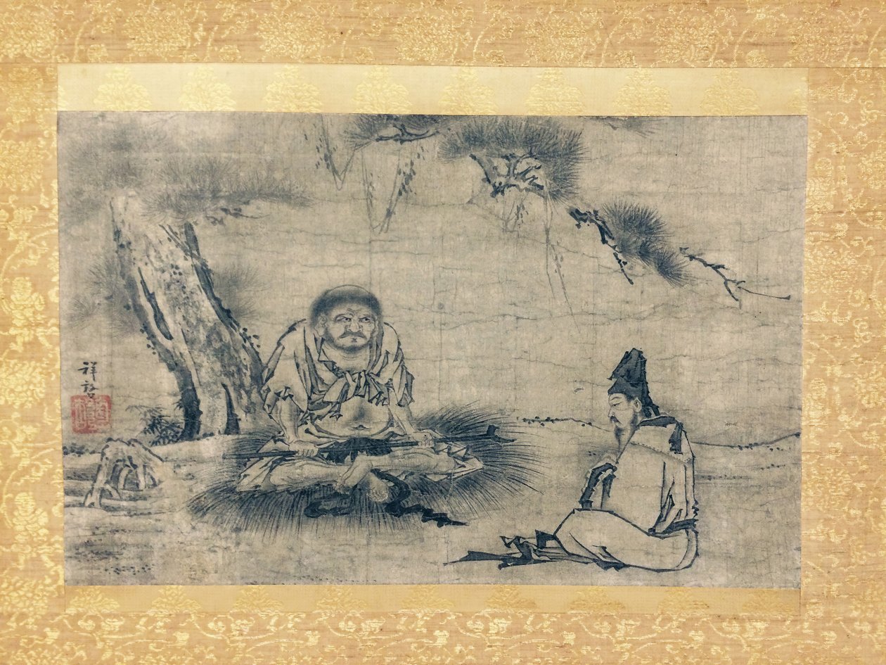 لقاء Zen Niaoke Daolin و Bai Juyi ، القرن السادس عشر. بواسطة كينكو شوكي