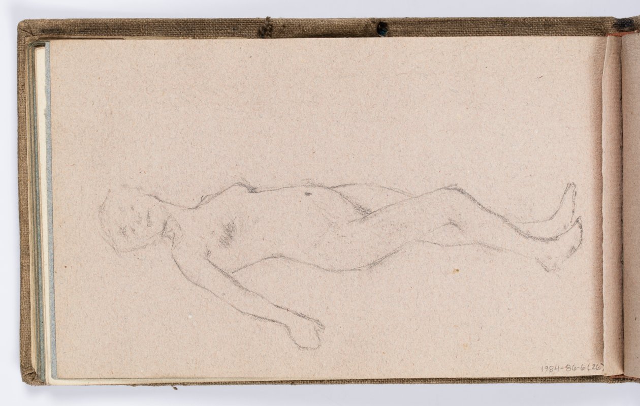 صفحة كراسة الرسم: أنثى عارية بواسطة كينيون كوكس