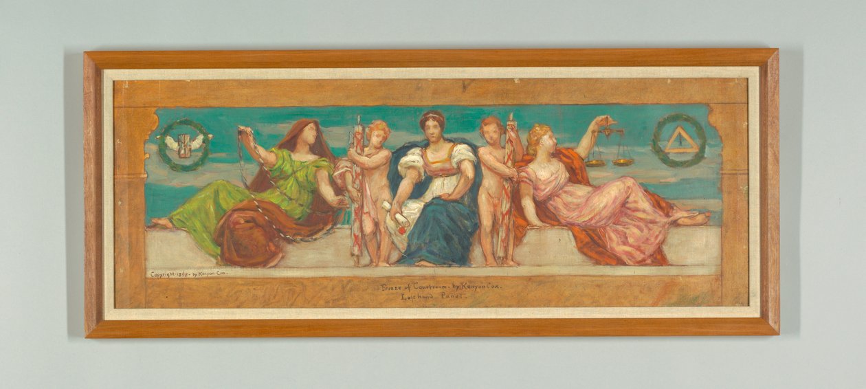 The Common Law، Study for Left Panel of "The Reign of Law،" Frieze for Appellate Court، New York بواسطة كينيون كوكس