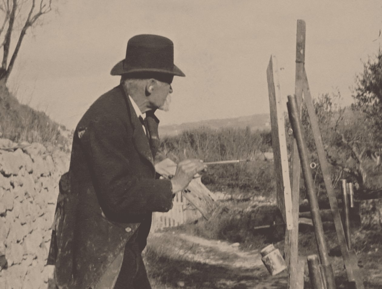 لوحة بول سيزان في Les Lauves ، 1906. بواسطة كير كزافييه روسيل