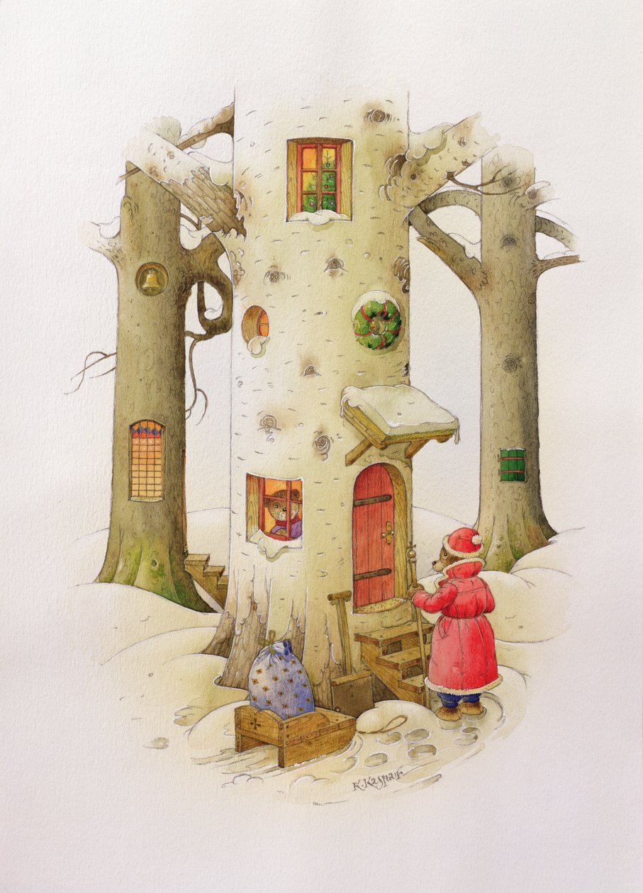 عيد الأب الدب ، 1999 (مرحاض على ورق) بواسطة Kestutis Kasparavicius