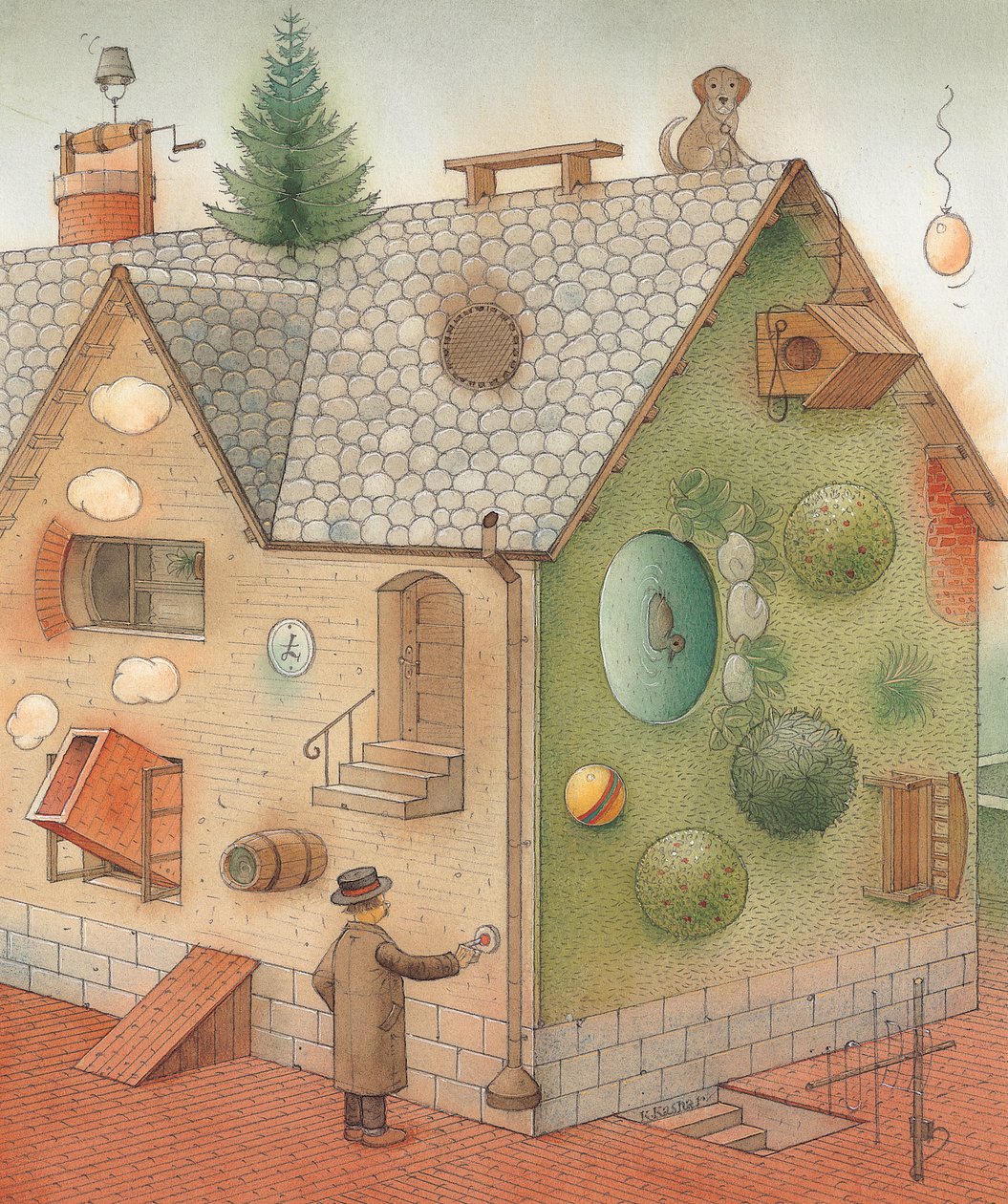 يوم أسود ، 2005 (مرحاض على ورق) بواسطة Kestutis Kasparavicius