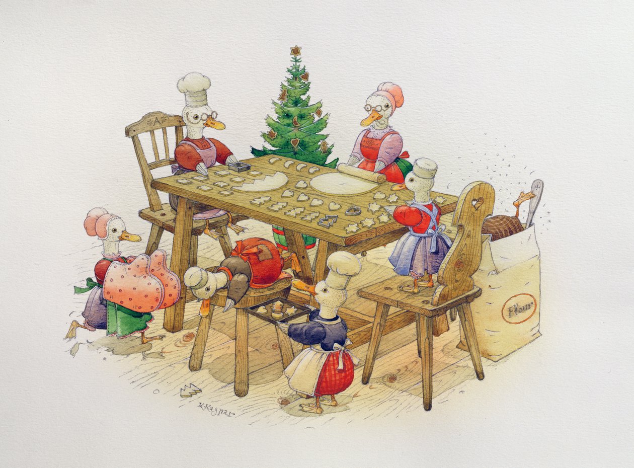 عيد الميلاد البط ، 1999 (مرحاض على ورق) بواسطة Kestutis Kasparavicius