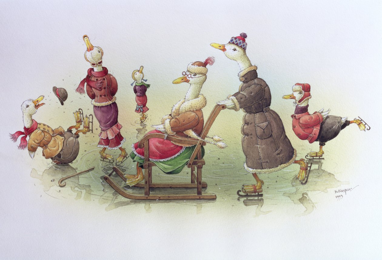 البط على الزلاجات بواسطة Kestutis Kasparavicius
