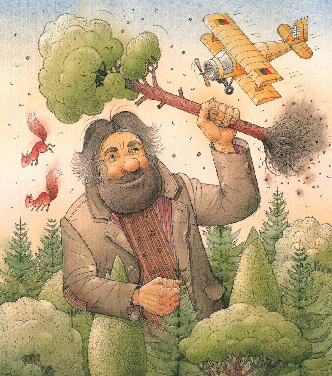 عملاق ، 2006 (مرحاض على ورق) بواسطة Kestutis Kasparavicius