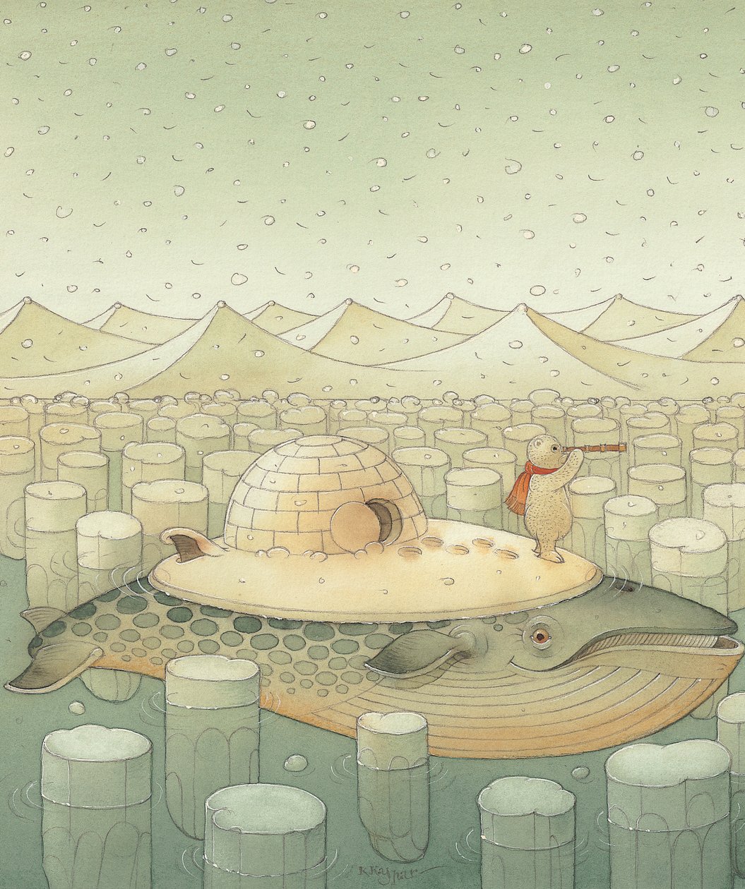 جزيرة ، 2005 (مرحاض على ورق) بواسطة Kestutis Kasparavicius