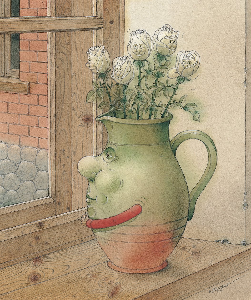 إبريق ، 2003 (مرحاض على ورق) بواسطة Kestutis Kasparavicius