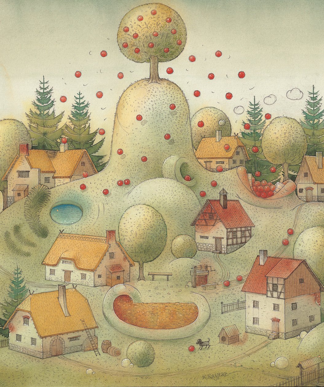الجبل ، 2005 (مرحاض على ورق) بواسطة Kestutis Kasparavicius