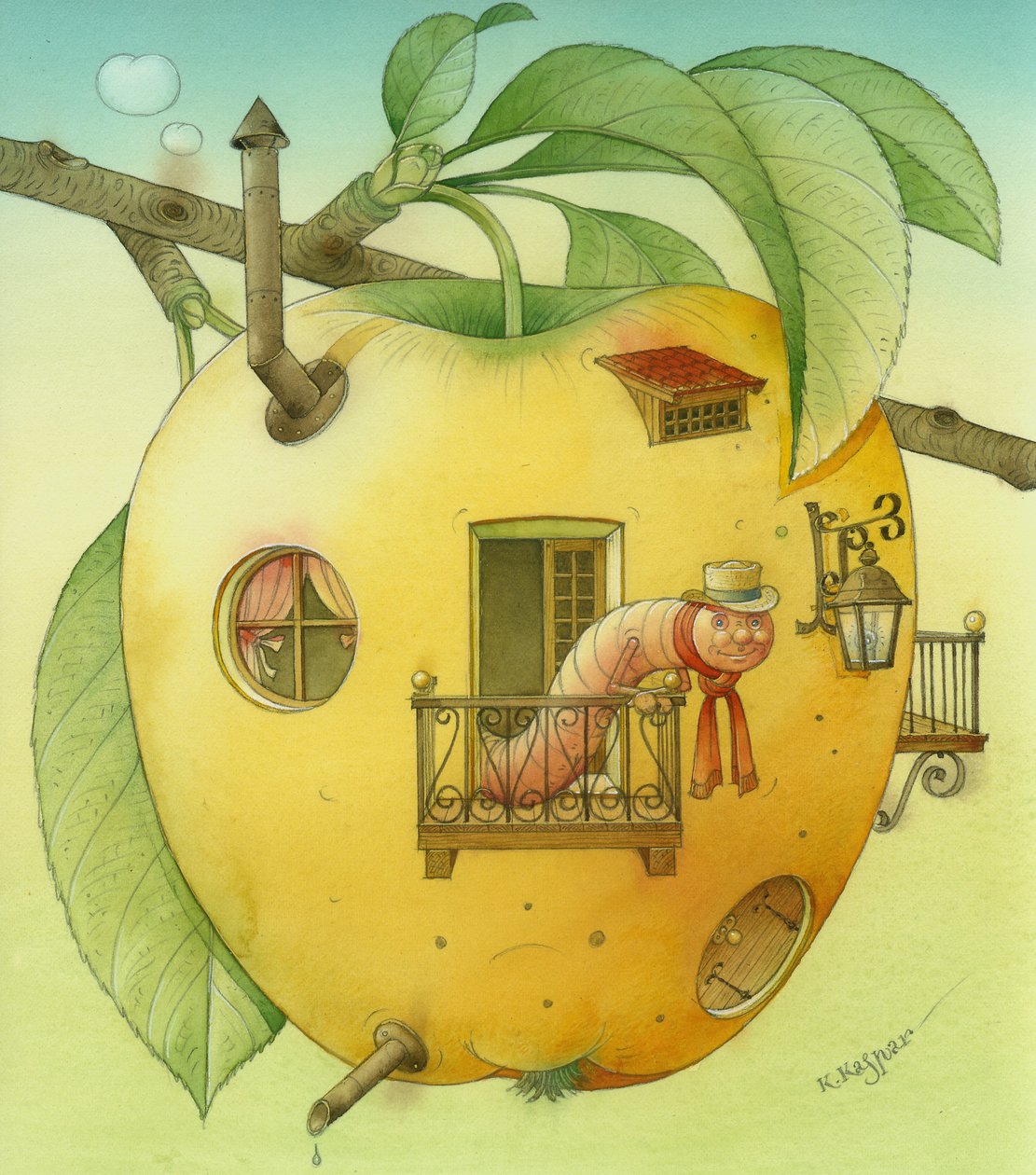 البيت الجديد ، 2006 (مرحاض على ورق) بواسطة Kestutis Kasparavicius