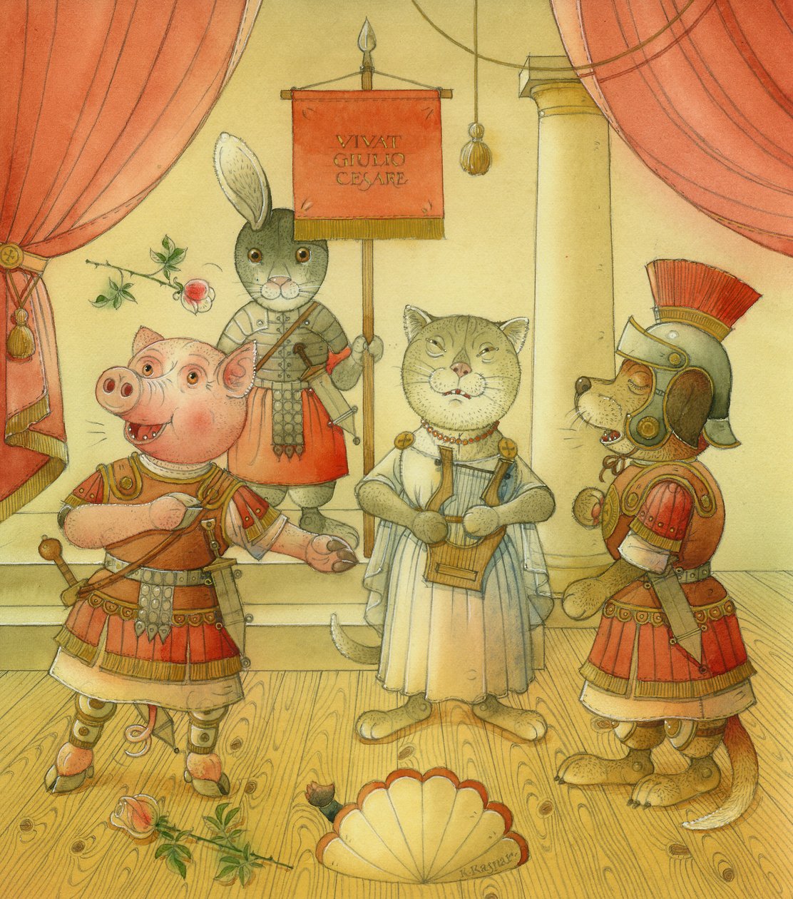 مطربون الأوبرا ، 2006 (مرحاض على ورق) بواسطة Kestutis Kasparavicius