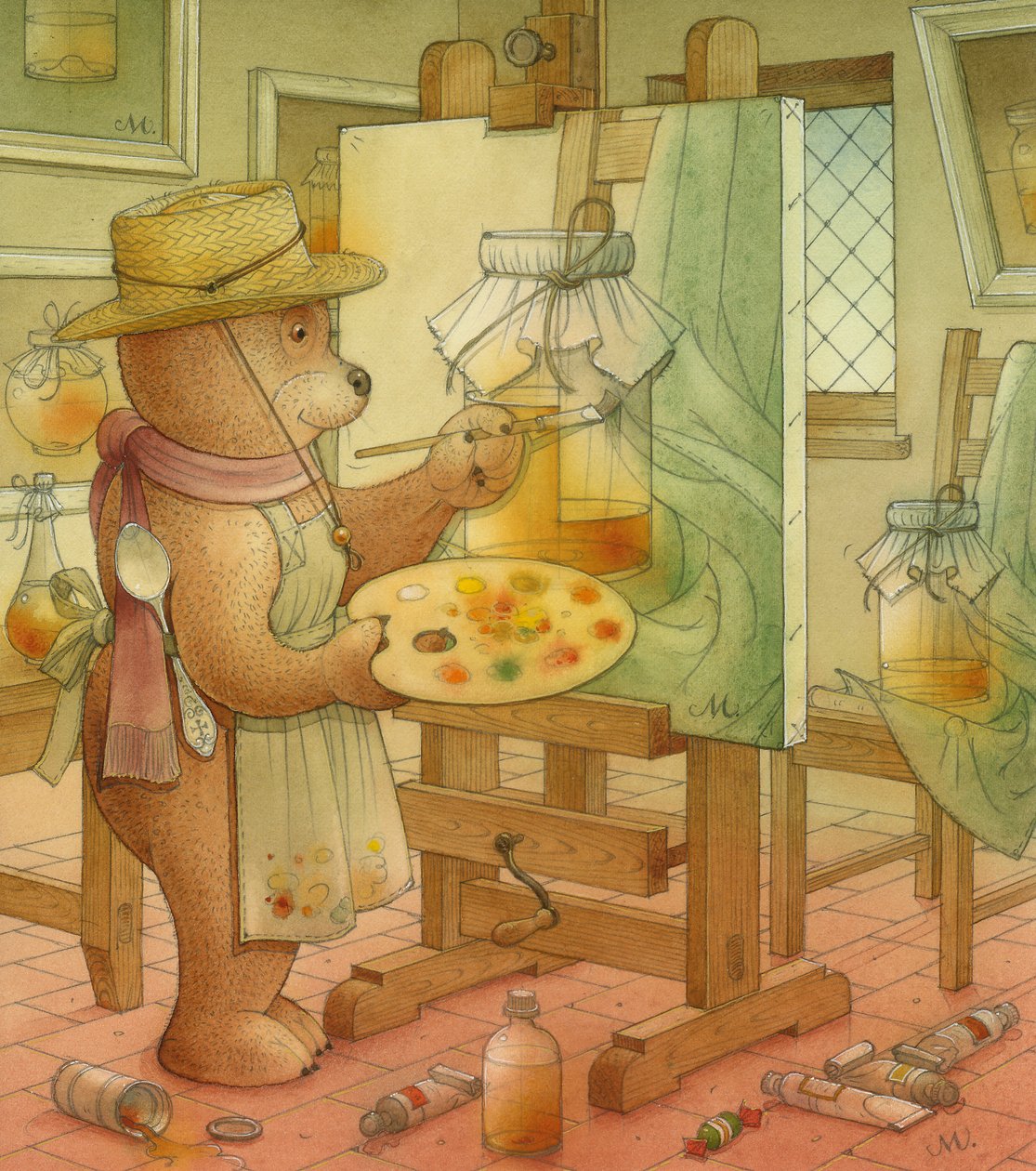 رسام ، 2006 (مرحاض على ورق) بواسطة Kestutis Kasparavicius