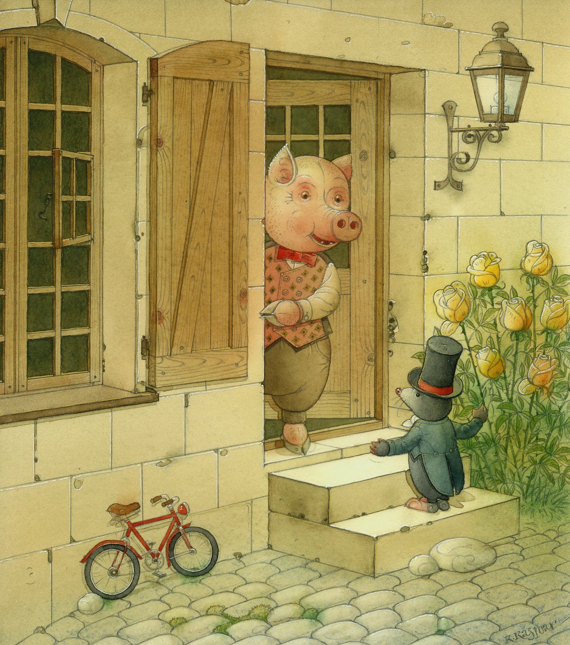خنزير سنجر ، 2006 (مرحاض على ورق) بواسطة Kestutis Kasparavicius