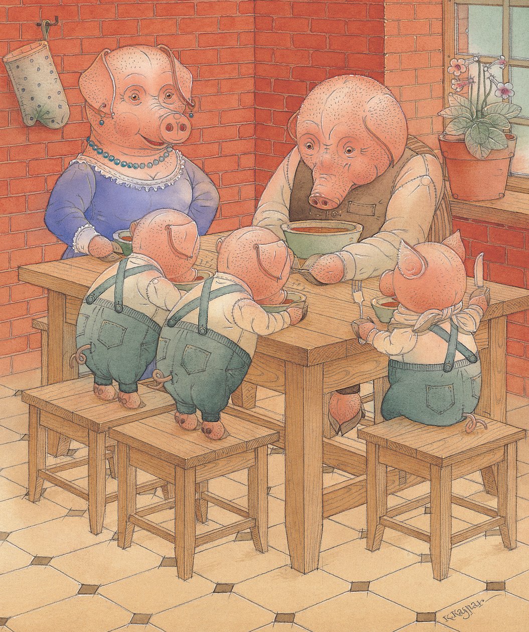الخنازير ، 2005 (مرحاض على ورق) بواسطة Kestutis Kasparavicius