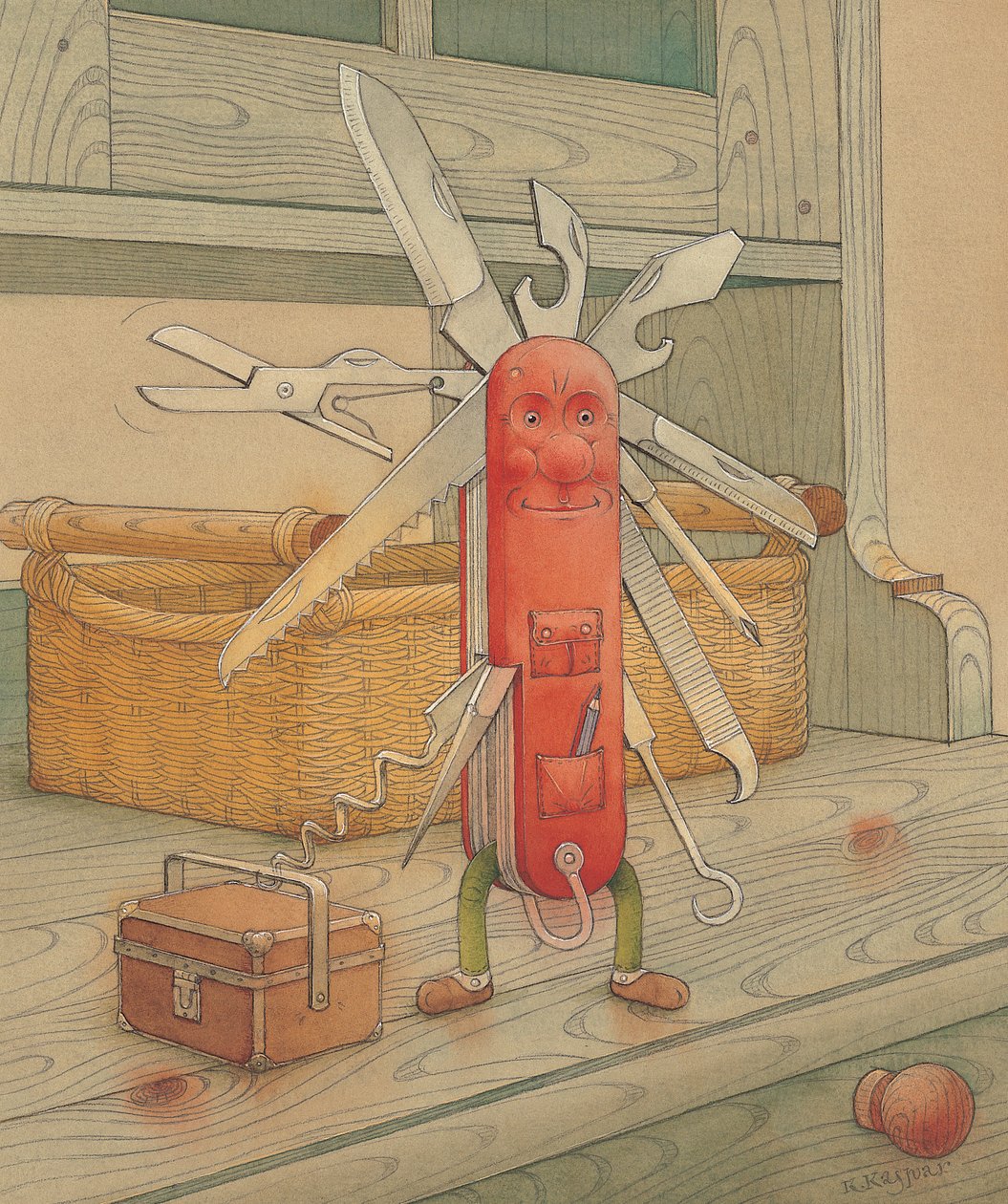 Pocketknife ، 2005 (مرحاض على ورق) بواسطة Kestutis Kasparavicius