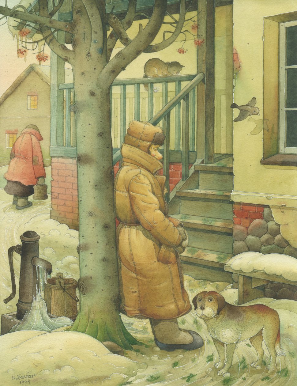 المشهد الروسي 03 ، 1994 (مرحاض على ورق) بواسطة Kestutis Kasparavicius