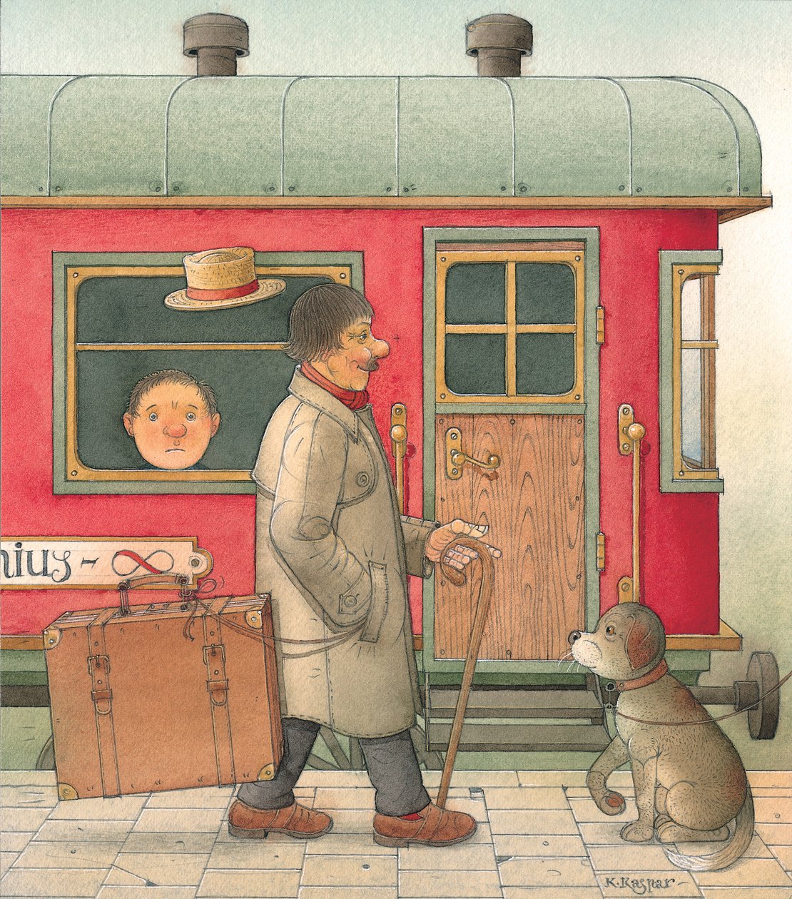 حقيبة سفر ، 2006 (مرحاض على ورق) بواسطة Kestutis Kasparavicius