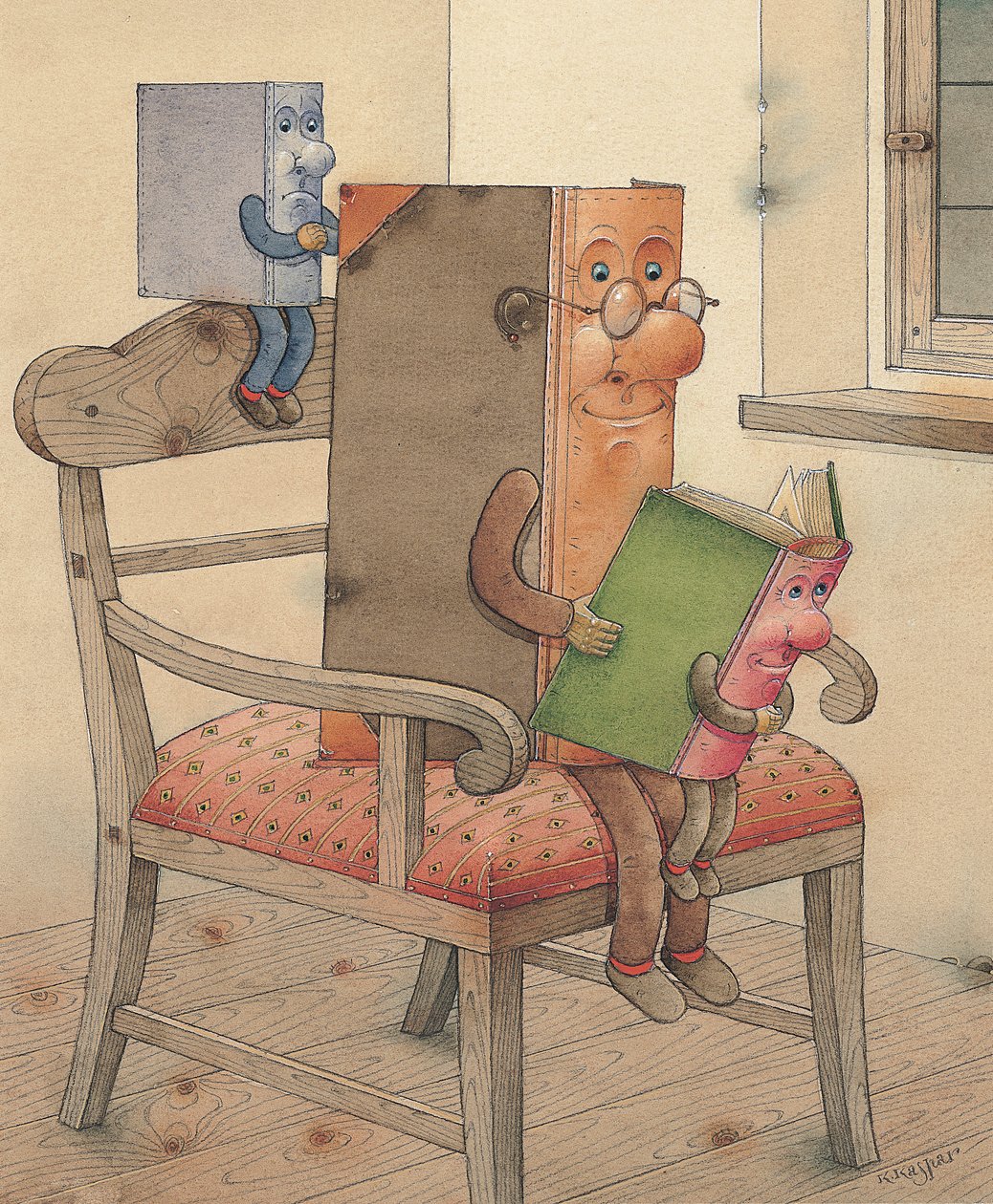 ثلاثة كتب ، 2003 (مرحاض على ورق) بواسطة Kestutis Kasparavicius