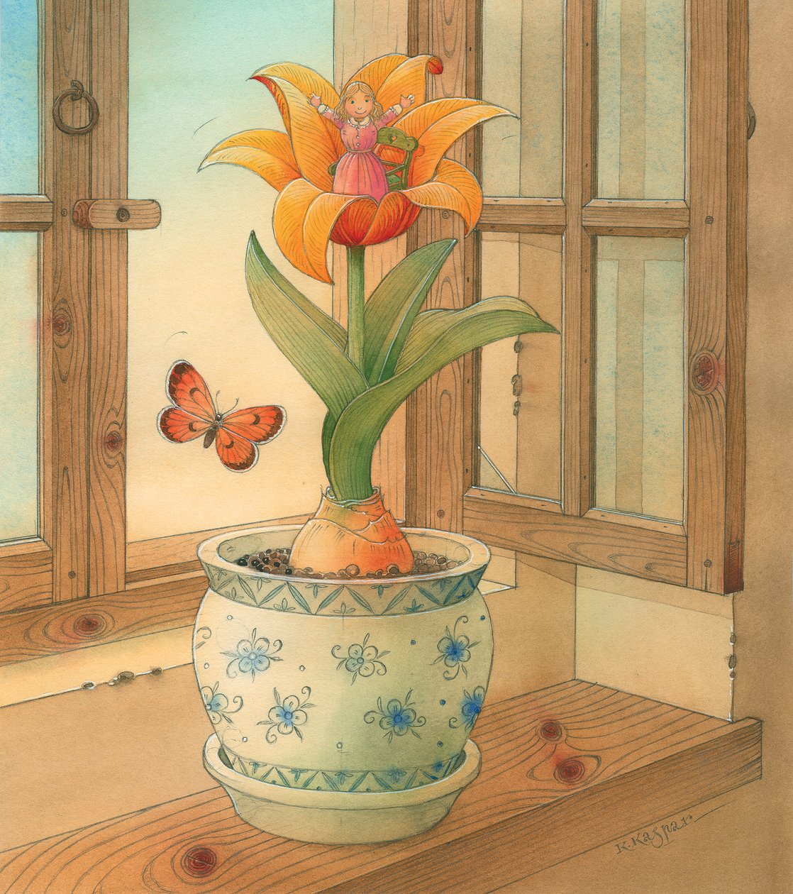 لينا الصغيرة 2006 ، 2005 (مرحاض على ورق) بواسطة Kestutis Kasparavicius