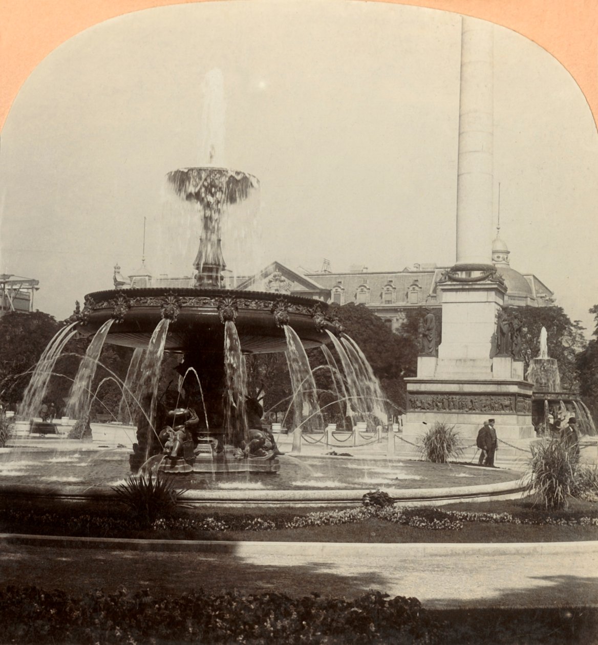 الميدان الملكي ، نافورة ، شتوتغارت ، ألمانيا ، 1896. بواسطة شركة كيستون فيو