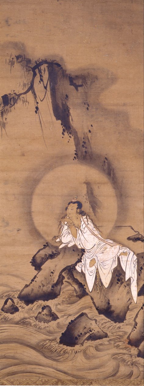 Kannon (Avalokitesvara) في أردية بيضاء بواسطة كيشيزان مينشو