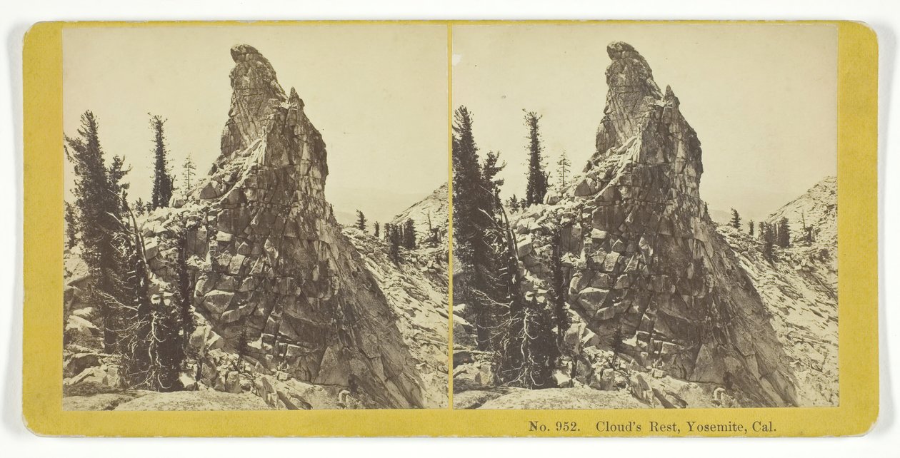 Cloud's Rest ، Yosemite ، Cal. ، 185575. المؤلفون: كيلبورن براذرز ، بي دبليو كيلبورن. بواسطة كيلبورن براذرز ، بي دبليو كيلبورن