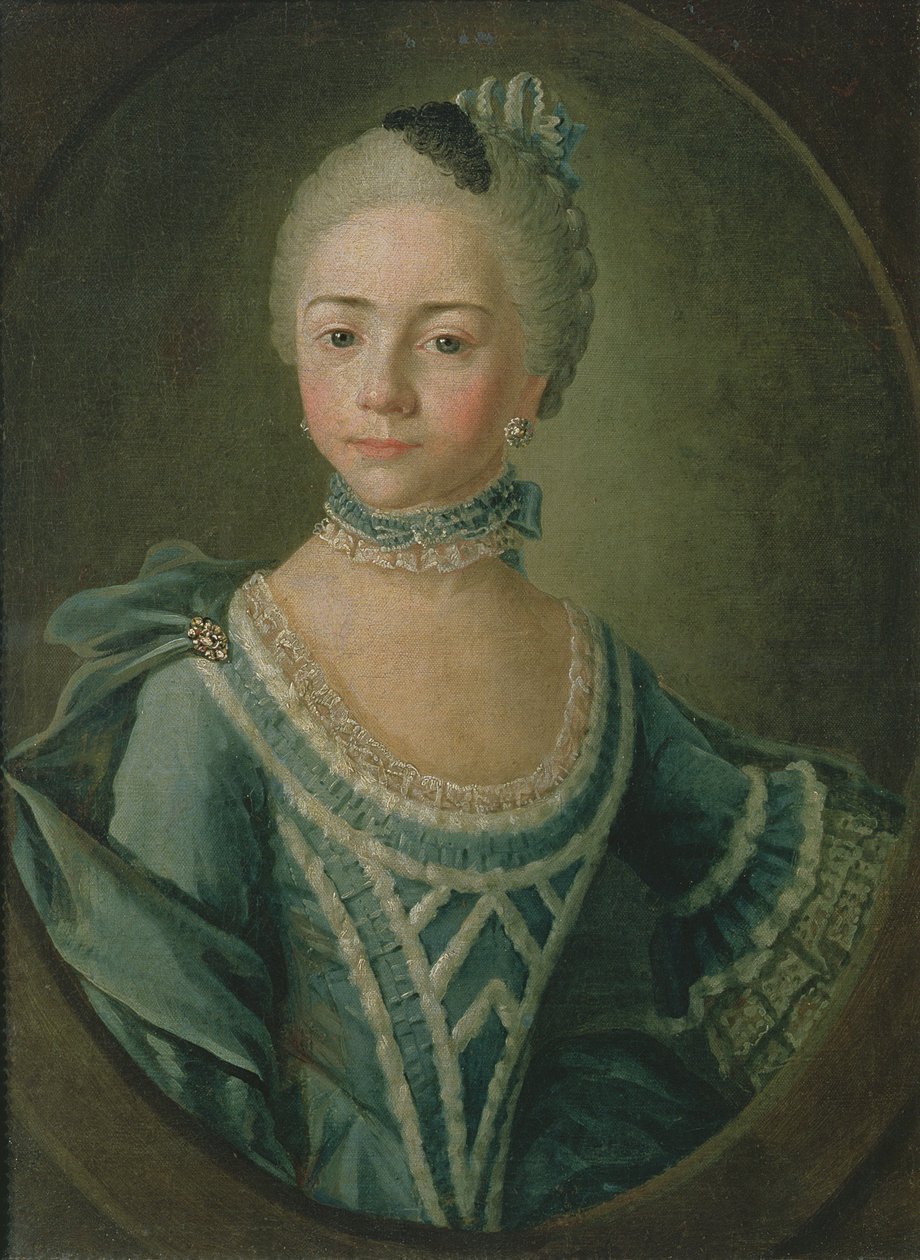 صورة الكونتيسة صوفي ماتيوسكينا (1755-1796) ، 1763 بواسطة Kirill Inanovich Golovachevsky