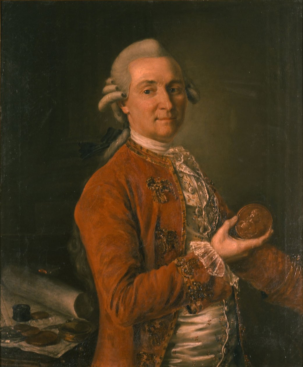 صورة لجورج توماس فون آش 1729-1807 ، 1780 بواسطة كيريل إيفانوفيتش جولوفاشيفسكي