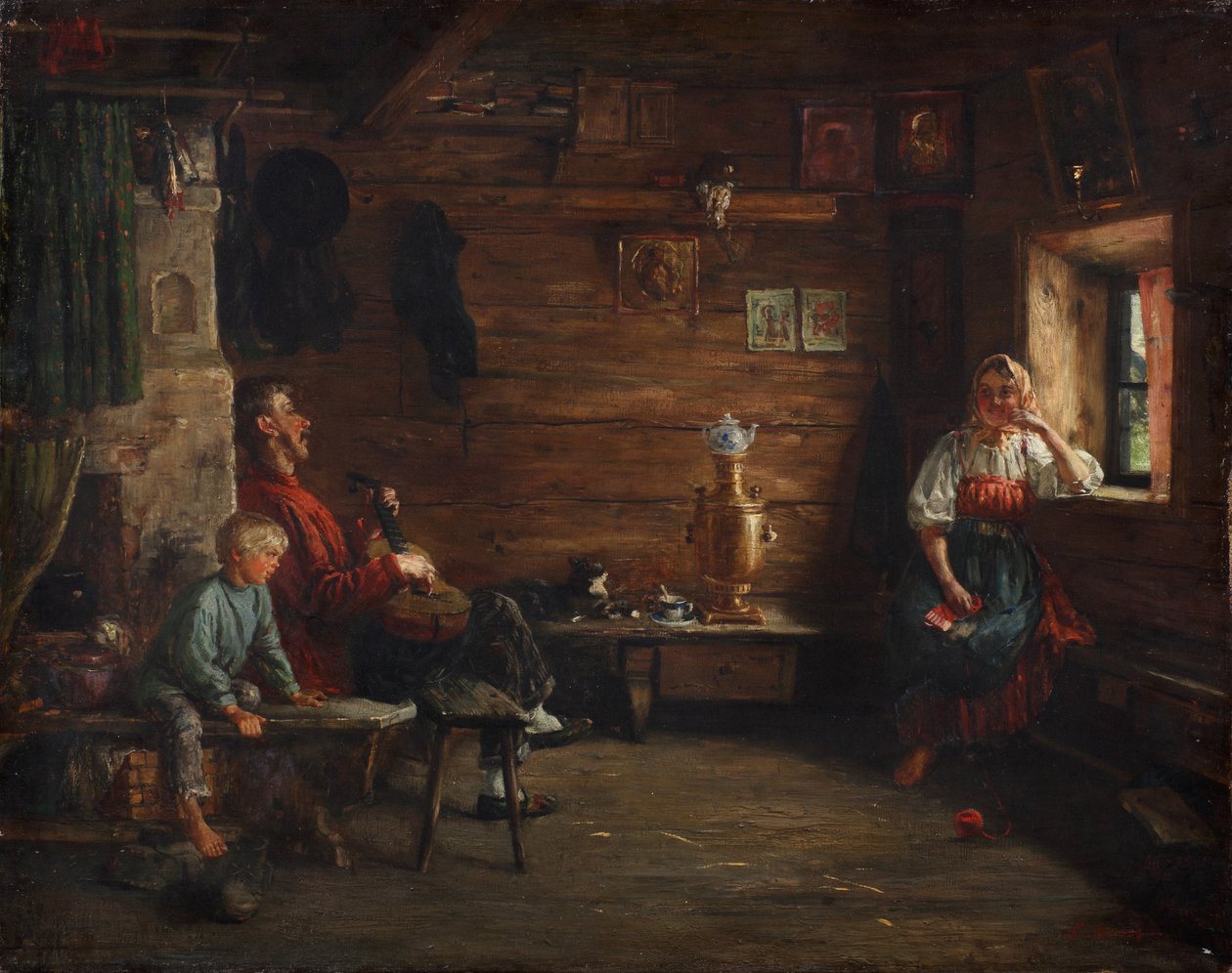 Idyll الأسرة بواسطة Kirill Vikentievich Lemoch