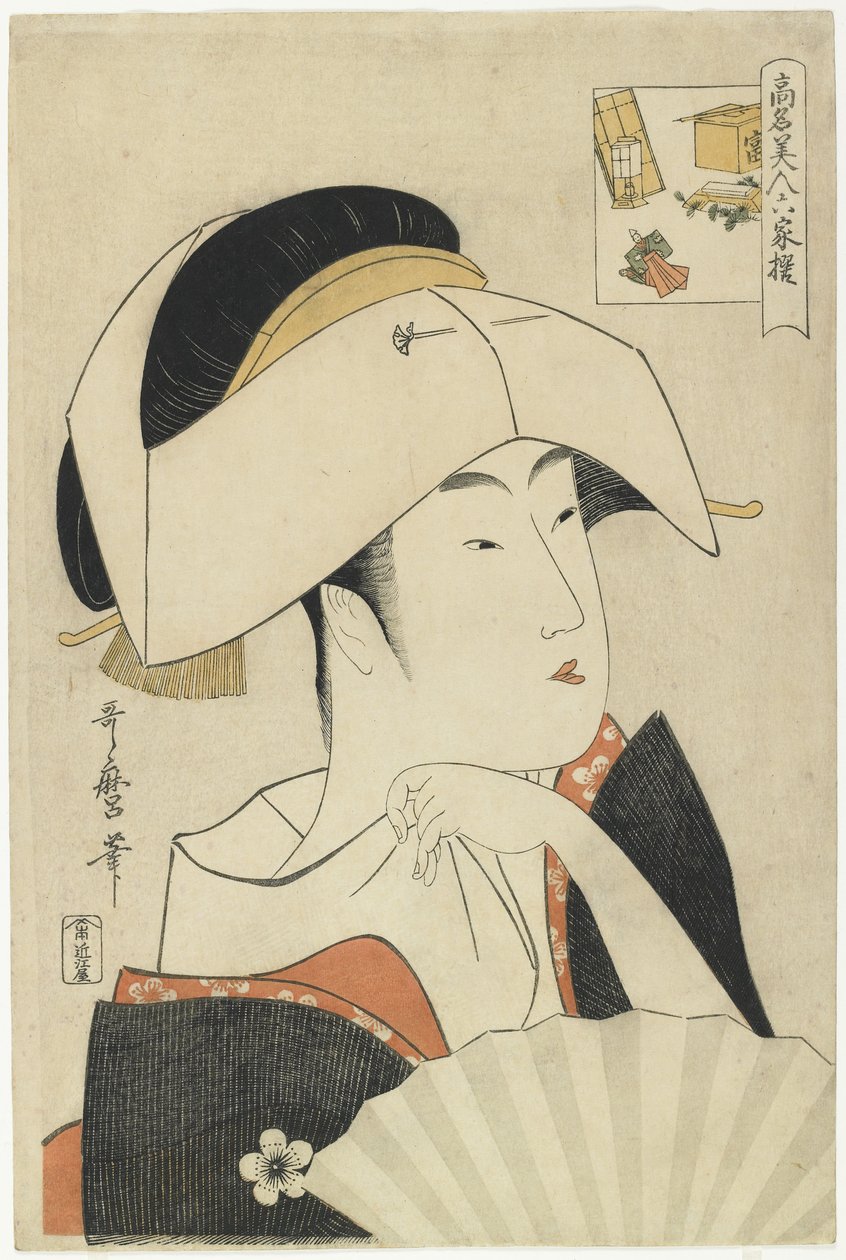 صورة توميموتو تويوهينا ، 1795-1796 بواسطة كيتاجاوا أوتامارو