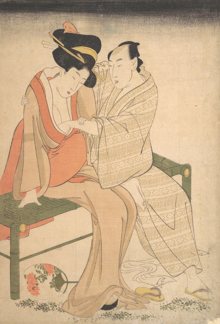زوج من العشاق 1795. بواسطة كيتاجاوا أوتامارو
