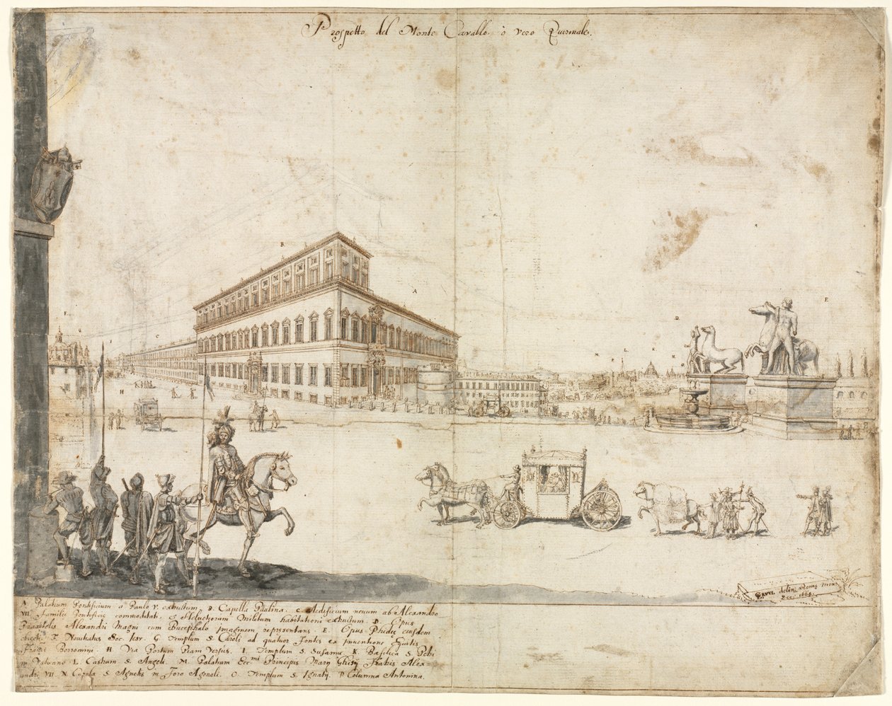 ثمانية عشر منظرًا لروما: The Quirinale بواسطة كيتاجاوا أوتامارو
