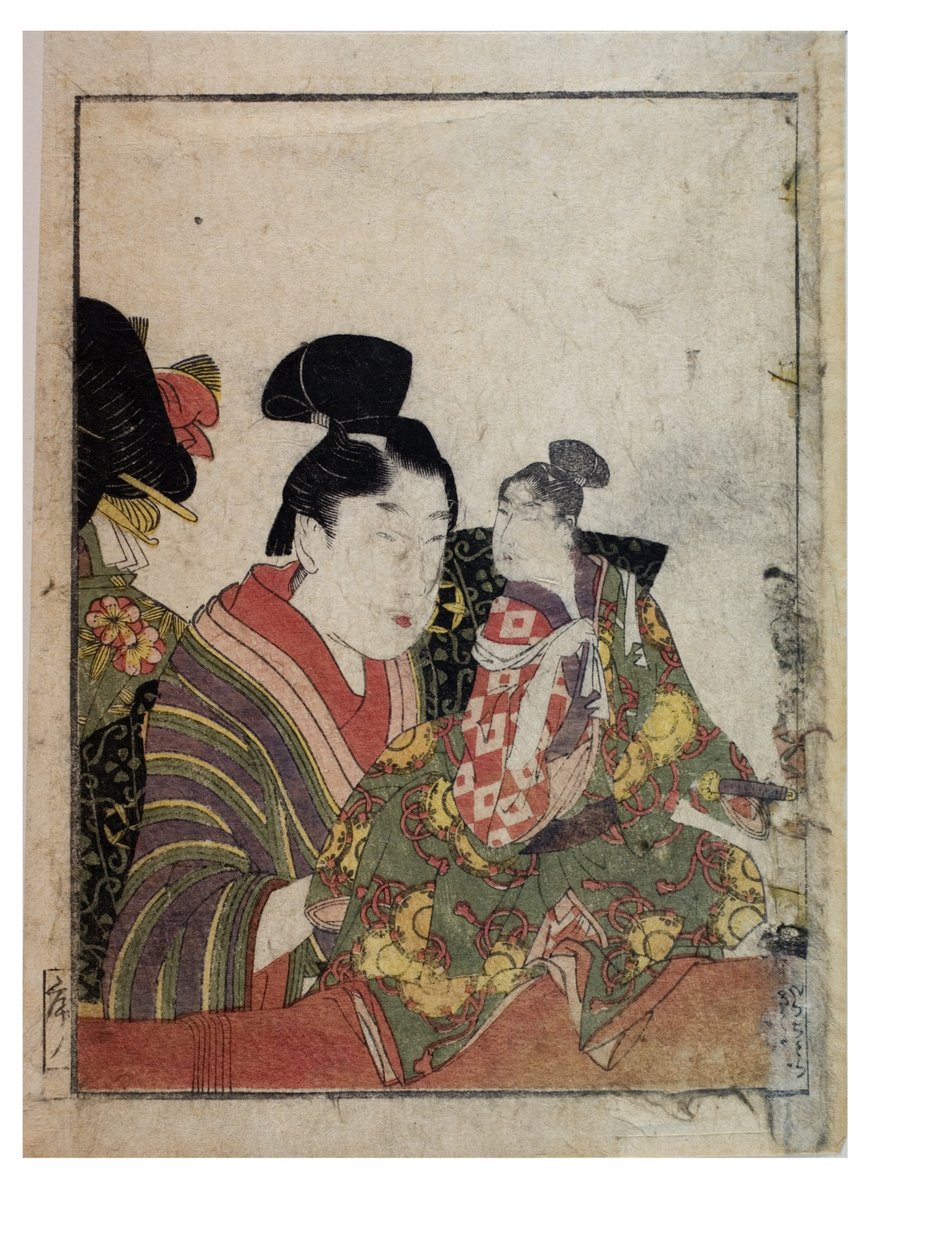 مشاهد ماريونيت مع متلاعبين من الذكور والإناث ، ج. 1758-1806 (طباعة خشبية على ورق) بواسطة كيتاجاوا أوتامارو