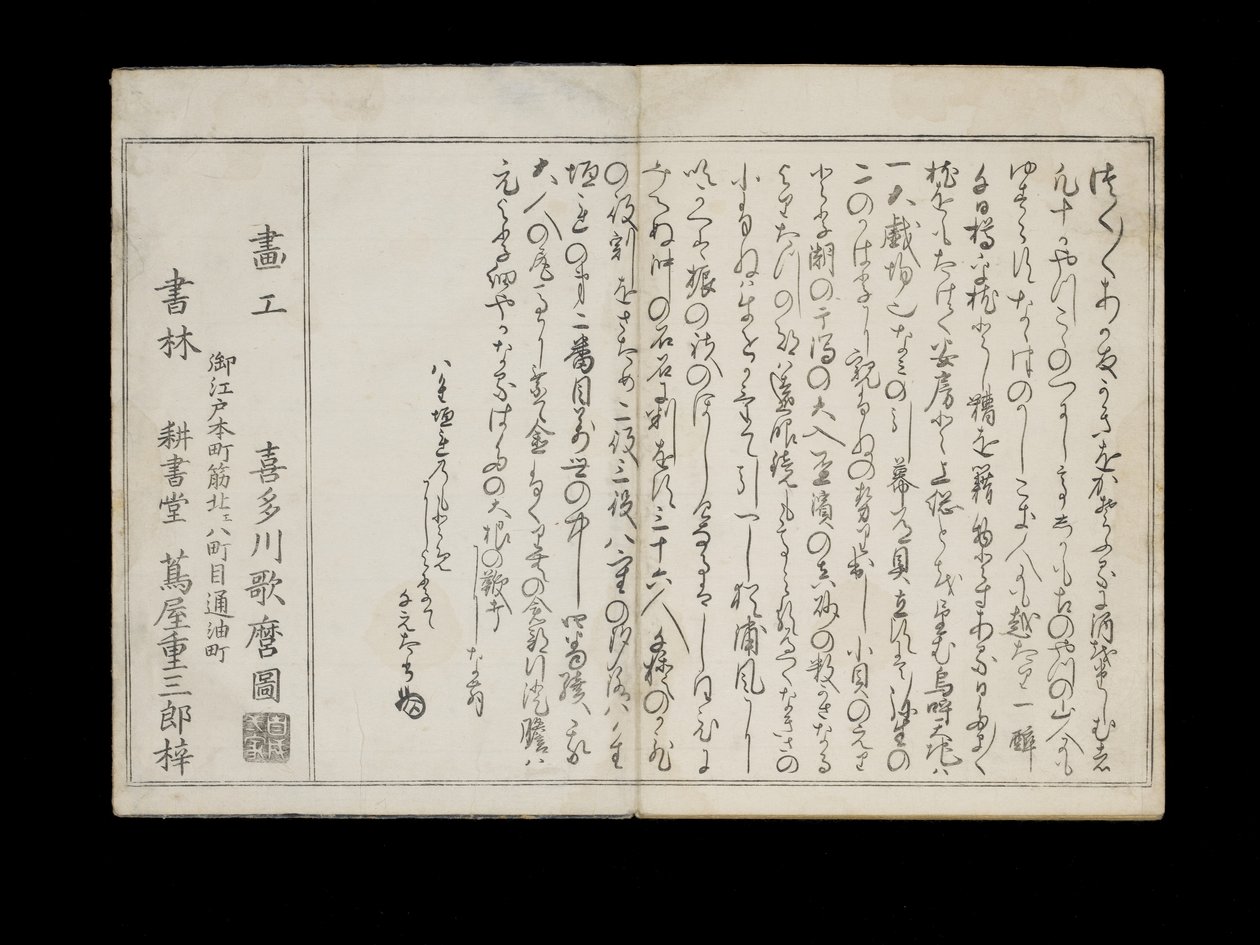 Shiohi no tsuto (هدايا من Ebb Tide) ، والمعروفة باسم Shell Book ، 1789 (طباعة لوح خشبي ملون) بواسطة كيتاجاوا أوتامارو