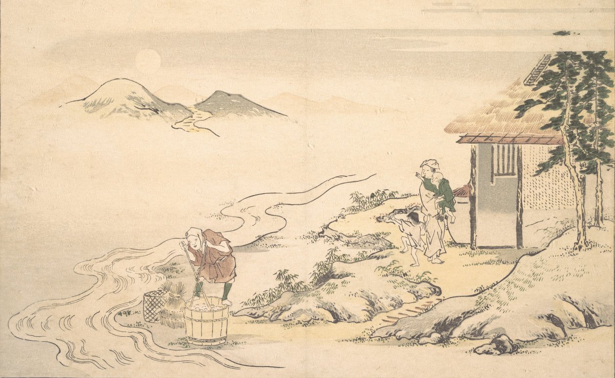 اكتمال القمر في وقت حصاد إيمو ، الشهر الثامن ، 1789. بواسطة كيتاجاوا أوتامارو