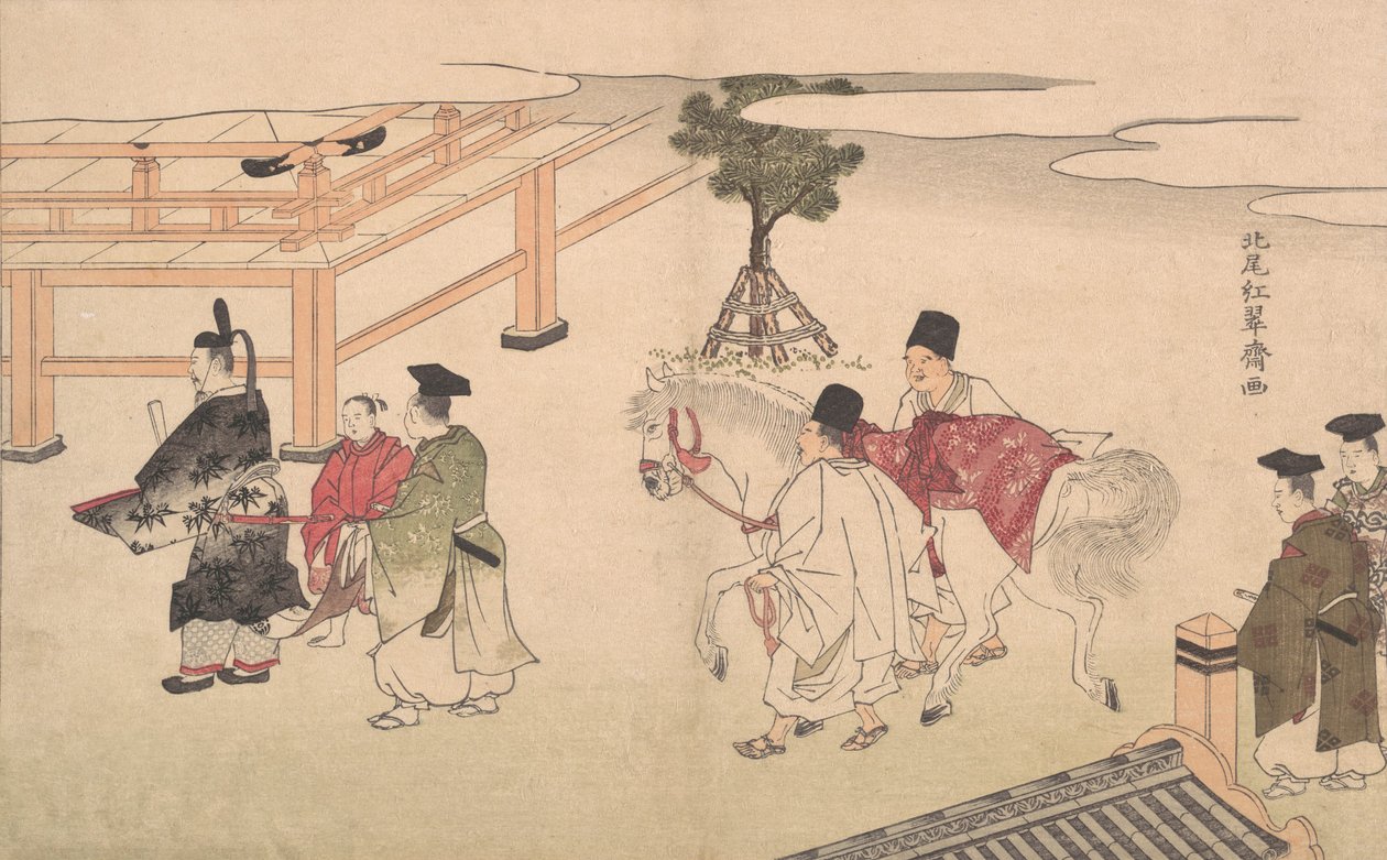 هاكوبا نو سيتشي ، أواخر القرن الثامن عشر وأوائل القرن التاسع عشر. بواسطة Kitao Shigemasa