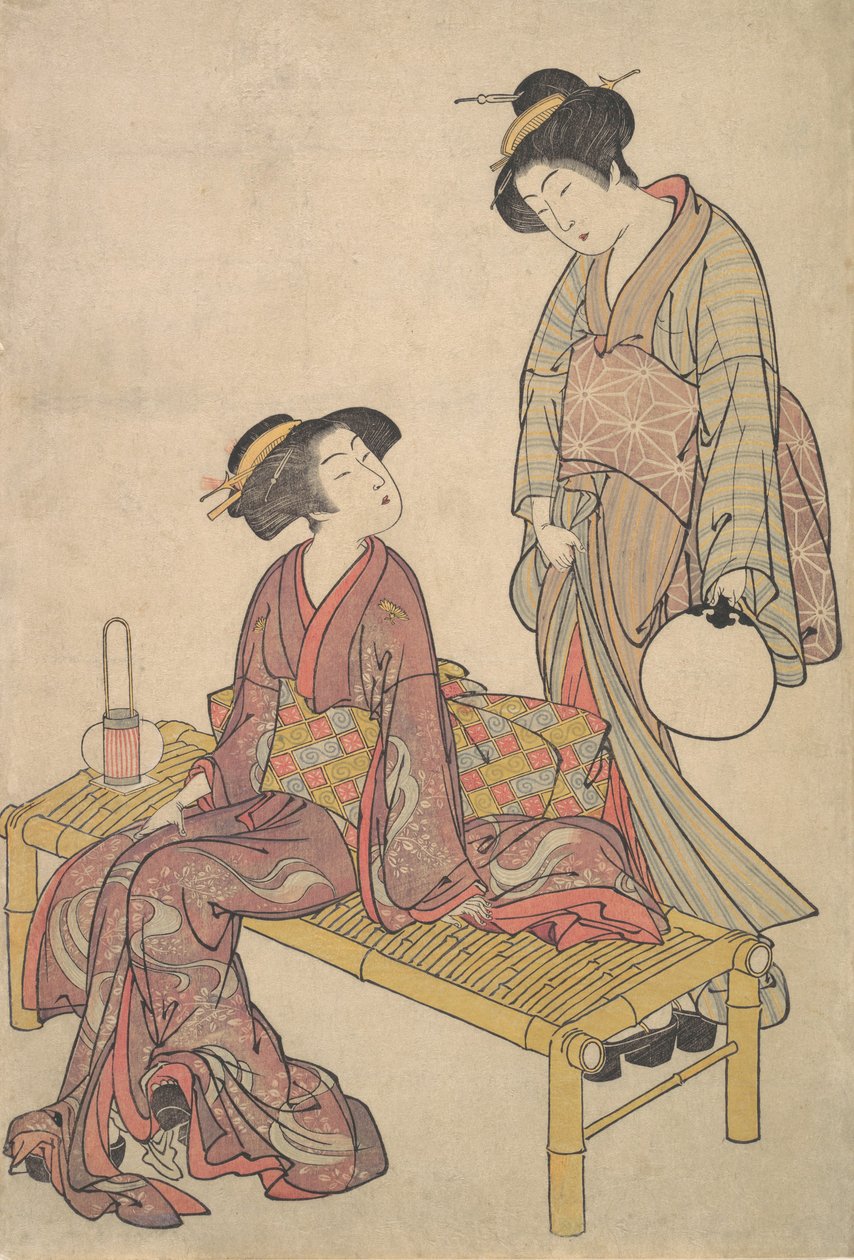 فانوس اليد ، كاليفورنيا. 1790. بواسطة Kitao Shigemasa