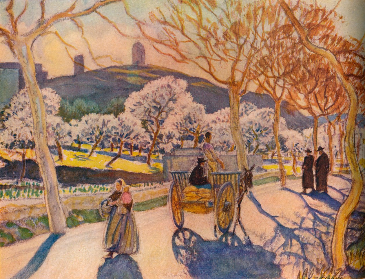 "ضوء الشمس وزهر اللوز ، إيبيزا" ، 1936. بواسطة كيتي كلوزين