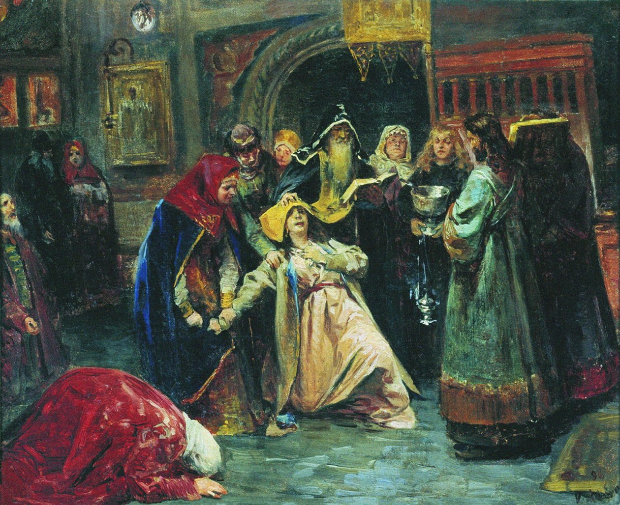 اللغم القسري ، 1896 بواسطة Klavdiy Vasilievich Lebedev
