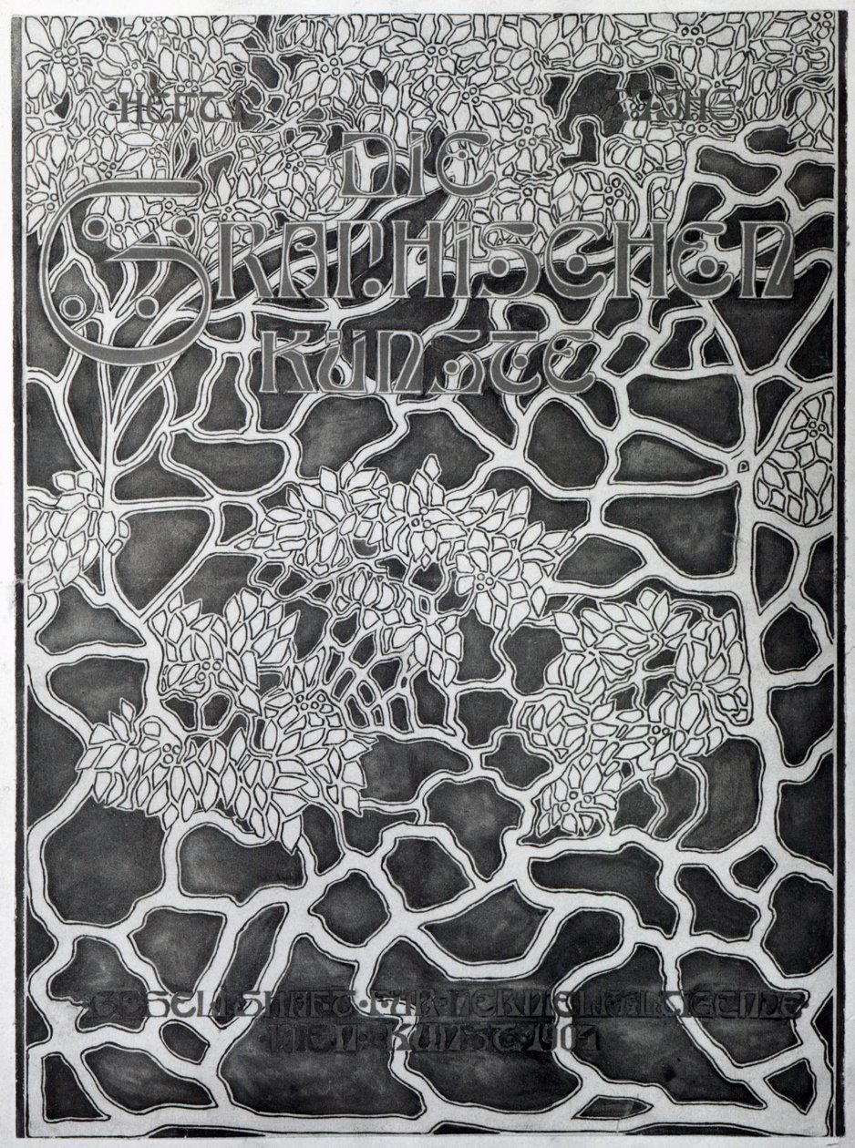 تصميم غلاف "Die Graphischen Kunste" (طلاء ذهبي) بواسطة كلومان موسر