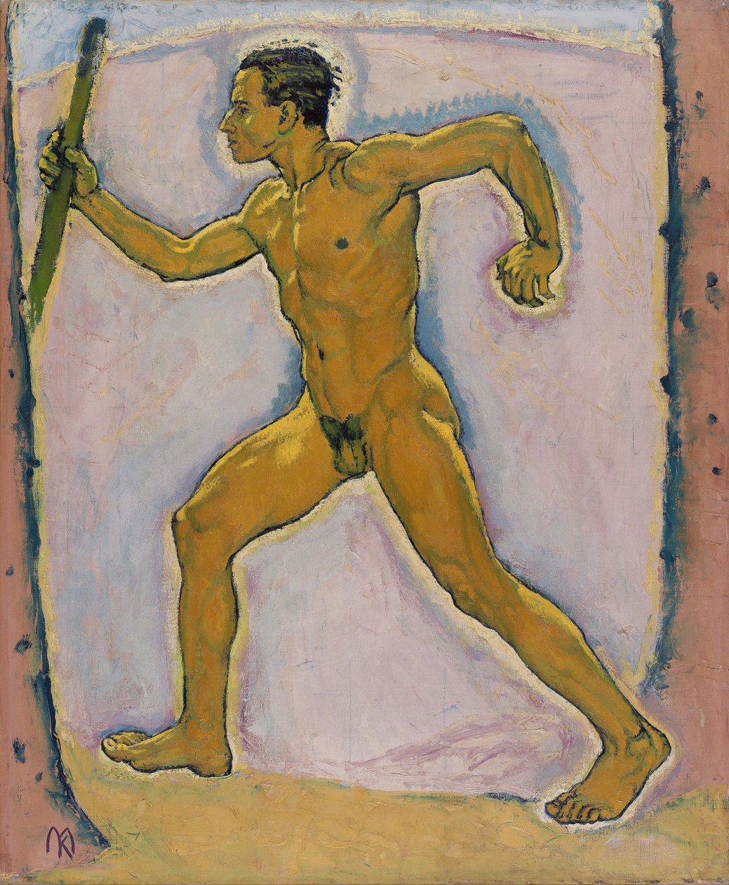 "The Wayfarer" (The Wayfarer) لوحة لكولومان موسر (1868-1918) - 1914 - ألوان زيتية على قماش خافت 75.5x62.4 سم متحف ليوبولد ، فيينا بواسطة كلومان موسر