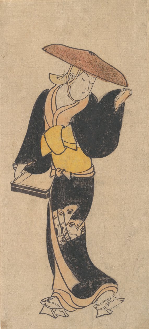 الممثل سانجو كانتارو كراهبة بوذية متجولة ، كاليفورنيا. 1715. بواسطة كوندو كيوهارو