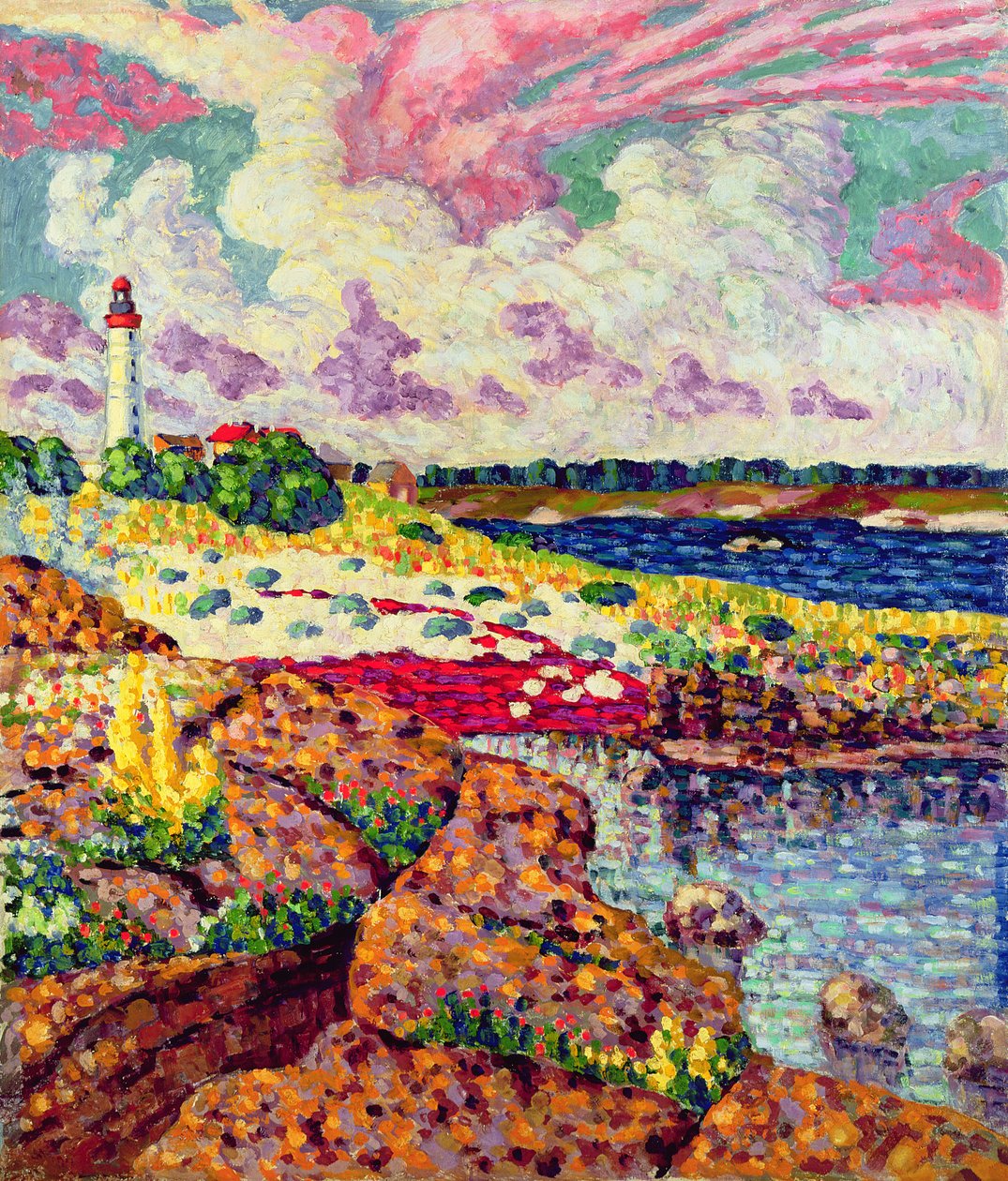 المنارة في Vilsandi ، c.1913-14 بواسطة كونراد ماجي