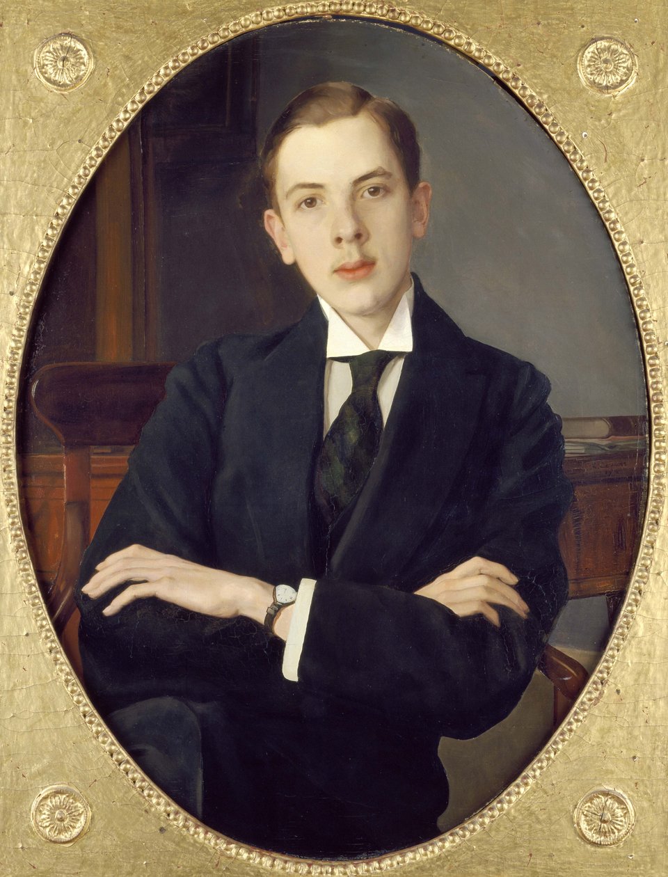 إيفجيني سيرجيفيتش ميخائيلوف ، ابن أخت الفنان ، 1916 بواسطة كونستانتين أندرييفيتش سوموف
