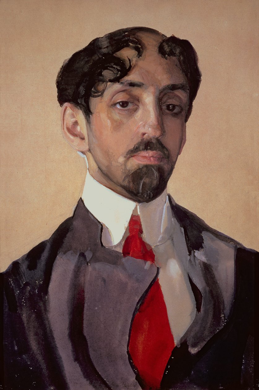 صورة ميخائيل كوزمين (1875-1936) ، 1909 بواسطة كونستانتين أندرييفيتش سوموف